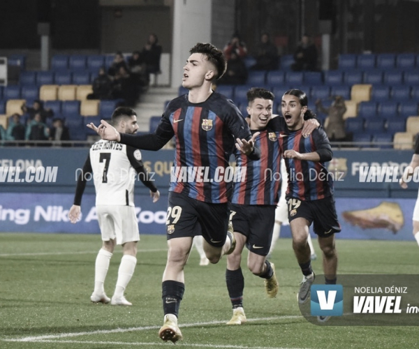 Barça Atlètic vs Real Unión Club en vivo y en directo online en la Primera RFEF 2022-2023 (1-1)