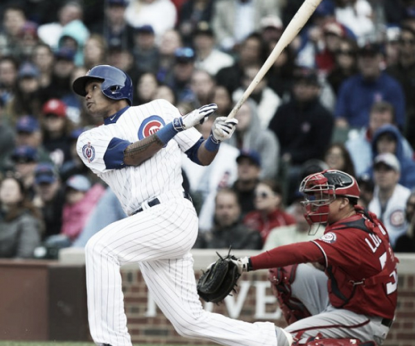 Addison Russell drives in three as Chicago Cubs improve to 23-6