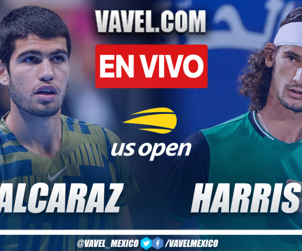 Resumen y puntos: Carlos Alcaraz 3-0 Lloyd Harris en US Open 2023
