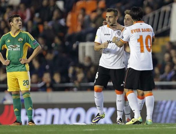 Valencia - Kuban: puntuaciones del Valencia, jornada 6 de la Europa League