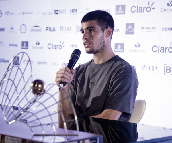Campeão no Rio Open, Alcaraz tem grandes ambições: "Sou um menino que sonha alto"