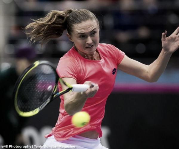 Fed Cup: Aliaksandra Sasnovich produces improbable comeback to keep Belarus alive
