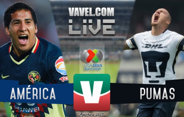Resultado y goles del América 2-1 Pumas en Liga MX 2017