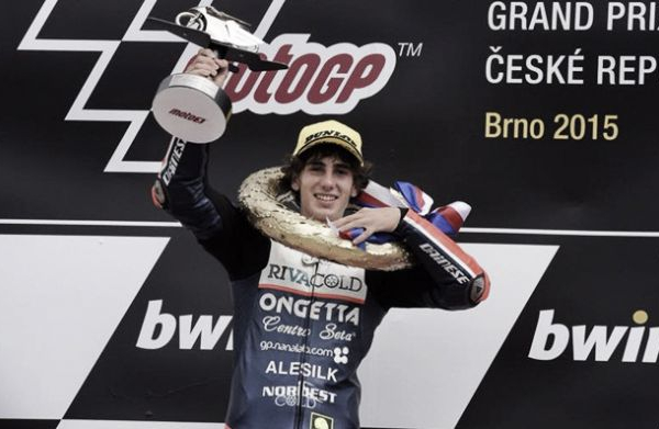 Niccolò Antonelli consegue sua primeira vitória pela Moto3 em Brno