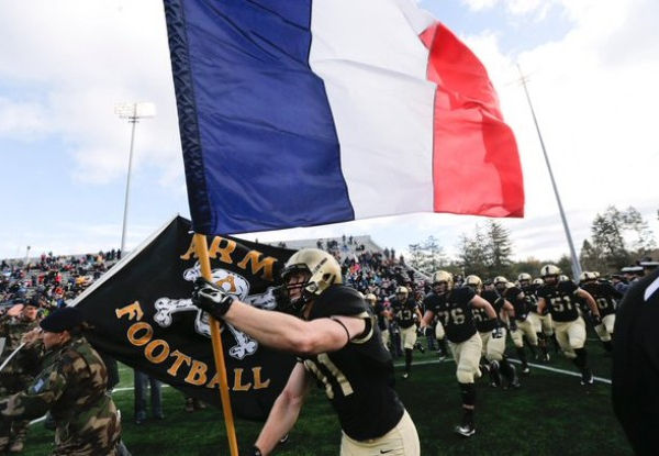 Army Honors France In Game Against Tulane