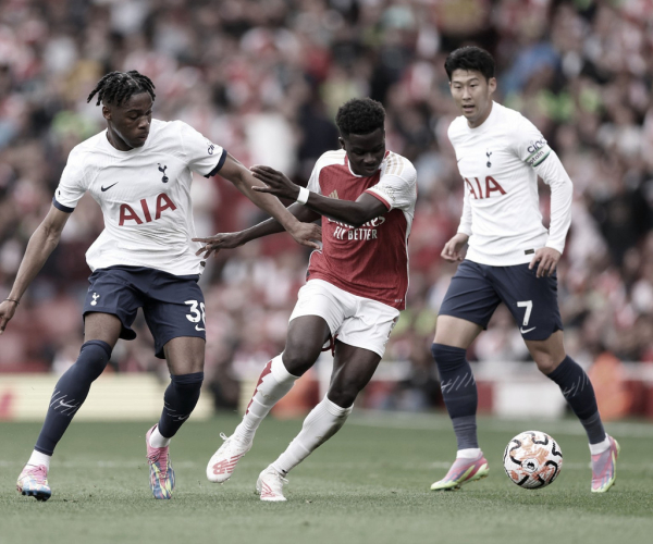 Arsenal sai na frente, mas Tottenham busca duas vezes o empate na Premier League