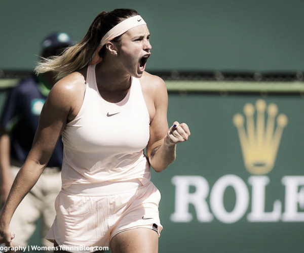 WTA Indian Wells: Aryna Sabalenka upsets defending finalist Svetlana Kuznetsova in comfortable fashion