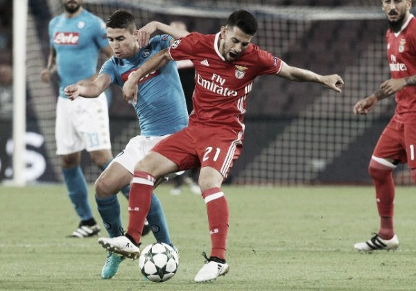 Benfica-Napoli terminata in Champions League 2016/17 (1-2): Mertens-Callejon, azzurri agli ottavi
