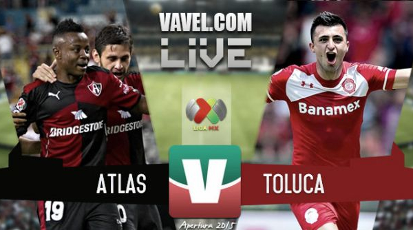 Resultado Atlas - Toluca en Liga MX 2015 (1-2)