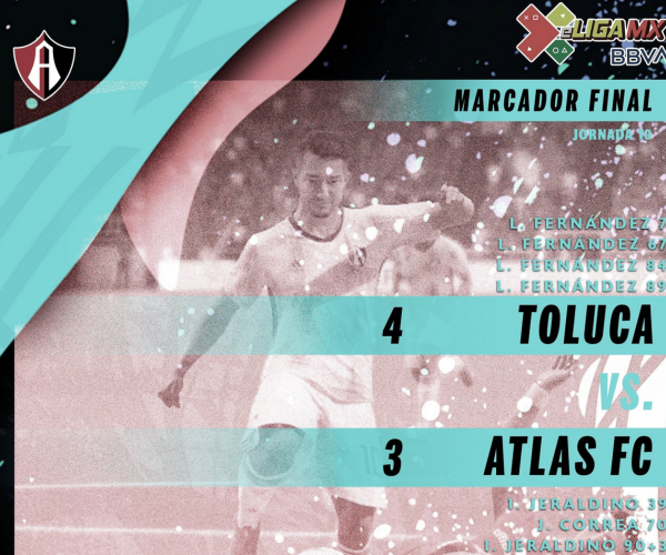 Atlas sigue en mala racha y pierde contra Toluca en la eLiga MX