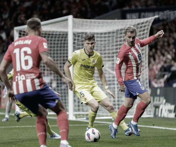 Griezmann decide e Atlético de Madrid vence Villarreal de virada