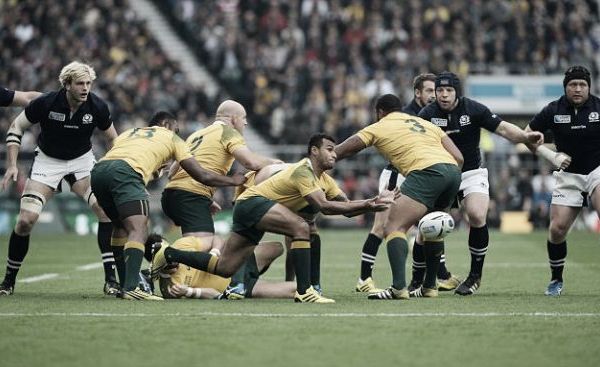 Copa Mundial de Rugby 2015: sobre el final, Australia superó a Escocia y será rival de Los Pumas