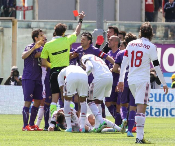 Fiorentina - Milan, pari con polemiche