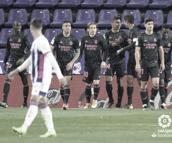 Valladolid 0 - 1 Real Madrid: los de Zidane recortan distancias