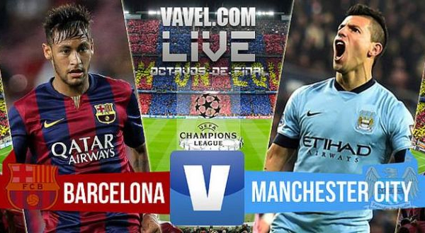 Live Barcellona-Manchester City in risultato partita Champions League (1-0)