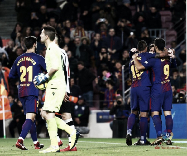 Liga, il Barcellona riprende da dove aveva lasciato: 3-0 al Levante