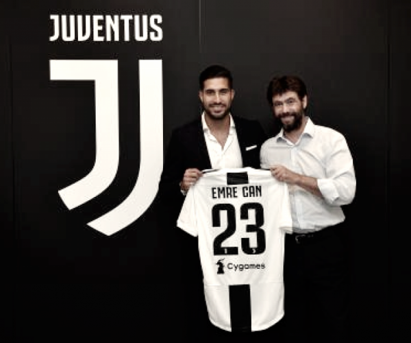 Emre Can ya es el '23' de la Juventus