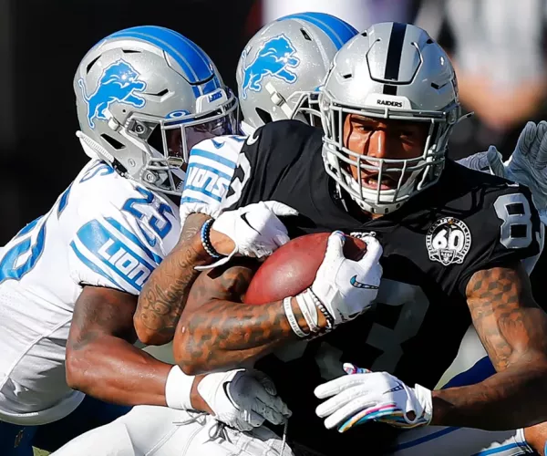 Las Vegas Raiders 14-26 Detroit Lions highlights and scores from NFL 2023
