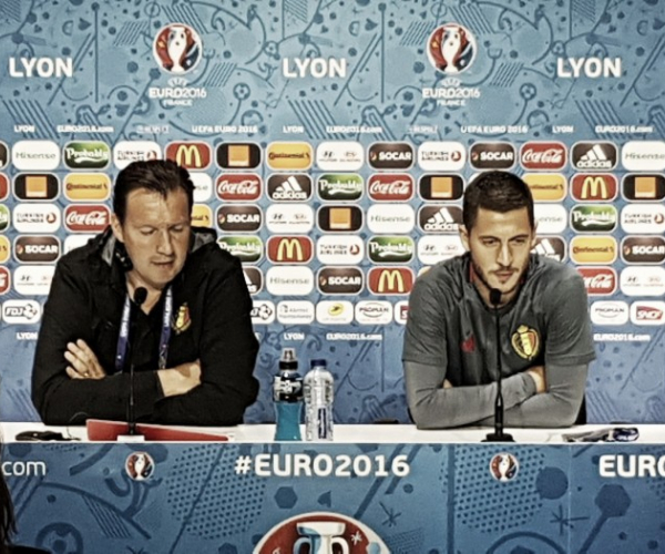 Belgio, Wilmots in conferenza stampa: "Noi dobbiamo essere pronti, l'Italia è molto pericolosa"