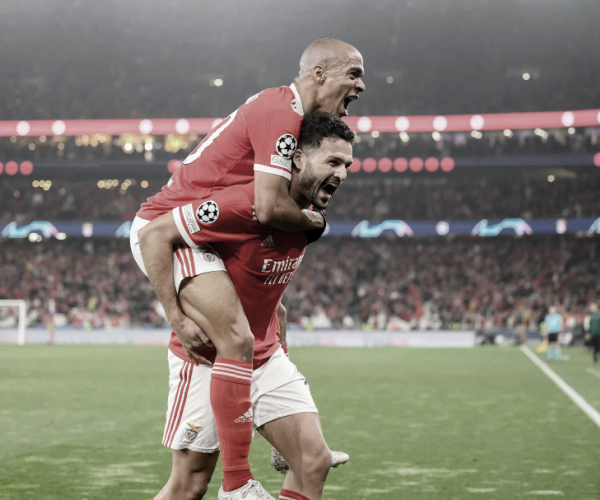 Benfica goleia Brugge e avança às quartas da Champions