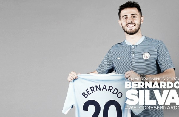 Manchester City anuncia contratação do meia Bernardo Silva, ex-Monaco