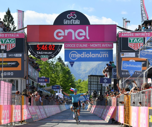 Giro d'Italia: Bilbao bis sul Monte Avena. Carapaz ipoteca il successo finale