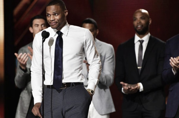 Westbrook monopoliza los focos en la primera ceremonia de los ‘NBA Awards’