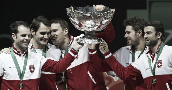 Federer / Gasquet - Cérémonie de clôture Coupe Davis 2014