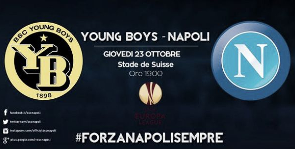 Live Young Boys - Napoli in Europa League