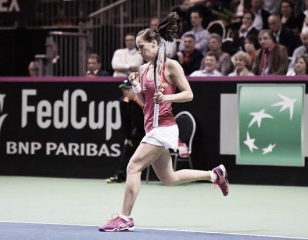 Fed Cup 2016: Both ties end the day all square as Viktorija Golubic proves the unlikely star