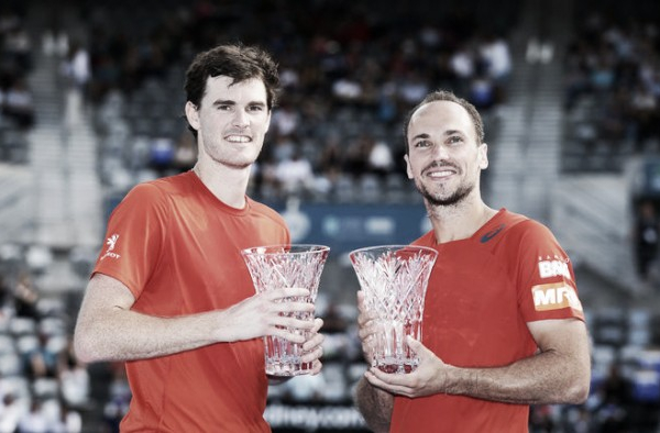 Apia International: Jamie Murray and Bruno Soares win maiden title