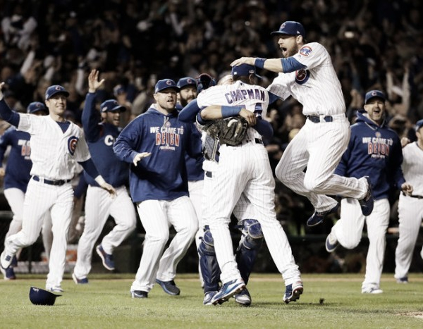 Chicago Cubs reach first World Series in 71 years with 5-0 win over Los Angeles Dodgers