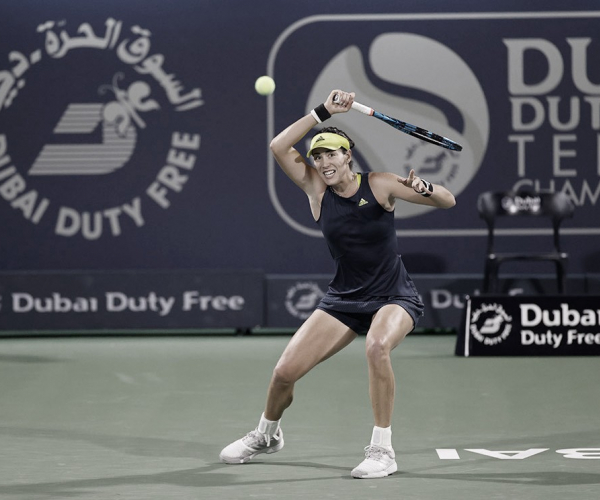 Semifinales en Dubái: Muguruza va ante Mertens, Krejcikova con Teichmann