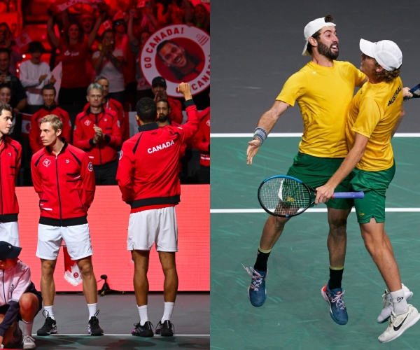 Summary and highlights of Canada 2-0 Australia in the Davis Cup Final