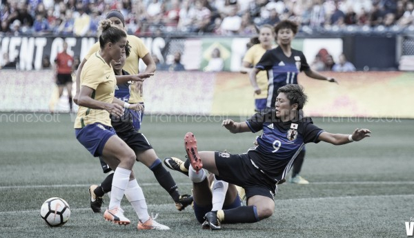 Brazil and Japan end an engaging encounter in a 1-1 draw