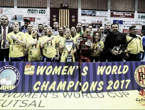 Brazil triumphs in the 2017 AMF Futsal Women's World Cup; USA comes seventh