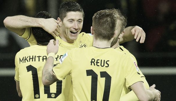 El Borussia Dortmund golea con un Lewandowski pletórico
