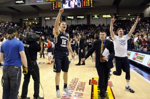 BYU Cougars End Nation's Longest Home Court Winning Streak, Shock Gonzaga At The Kennel