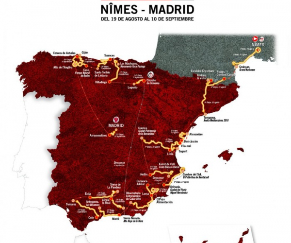 Vuelta 2017, svelato il percorso: riecco l'Andalusia, torna l'Angliru