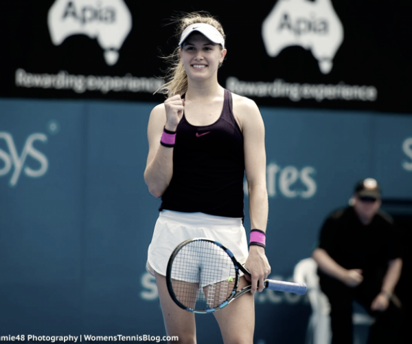 WTA Sydney: Eugenie Bouchard scores first 2017 win after defeating Shuai Zhang