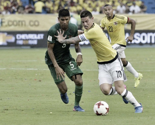 Qualificazioni Russia 2018: la Colombia passa di rigore, James batte Bolivia 1-0