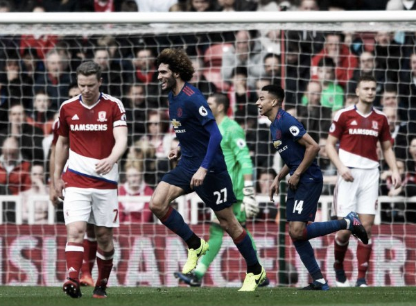 Premier League: lo United cala il tris, Middlesbrough battuto 1-3