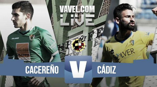 Resultado Cacereño - Cádiz en Segunda B 2015 (0-3)