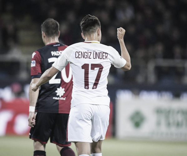 Serie A - Un buon Cagliari non basta: la Roma passa e mette un piede in Champions (0-1)
