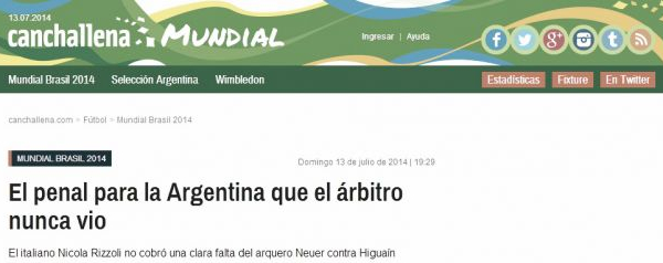 Jornais argentinos lamentam vice e culpam arbitragem da final da Copa