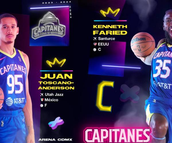 Capitanes de la Ciudad de México presentó su roster para la temporada 2023-2024 de la NBA G-League
