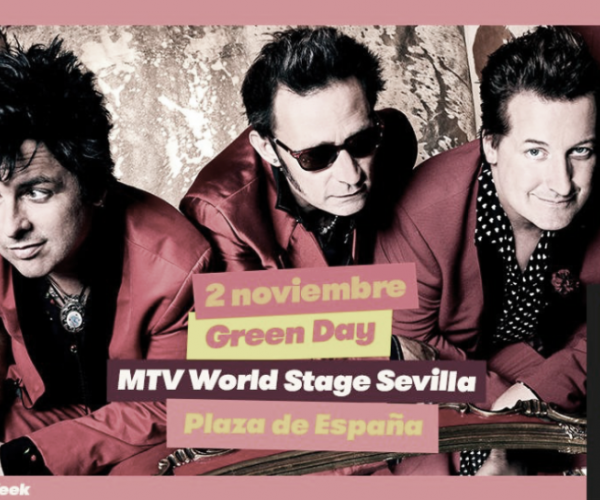 Green Day actuará en Plaza de España de Sevilla