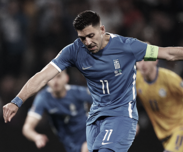 Goles y resumen del Grecia 5-0 Kazajistán en eliminatorias Euro 2024