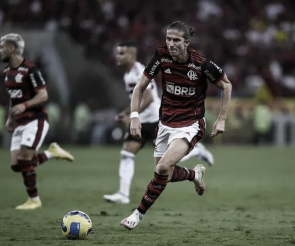 Filipe Luís comemora primeira final na Copa do Brasil com o Flamengo