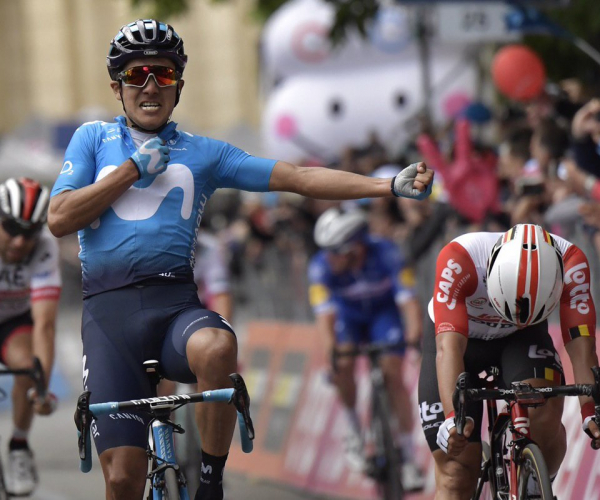 Giro d'Italia: Carapaz beffa i velocisti. Dumoulin cade e perde 4'